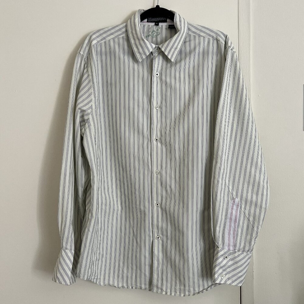 Ambiguous Button Down Dress Shirt - Unique - Skater Shirt - Size XL